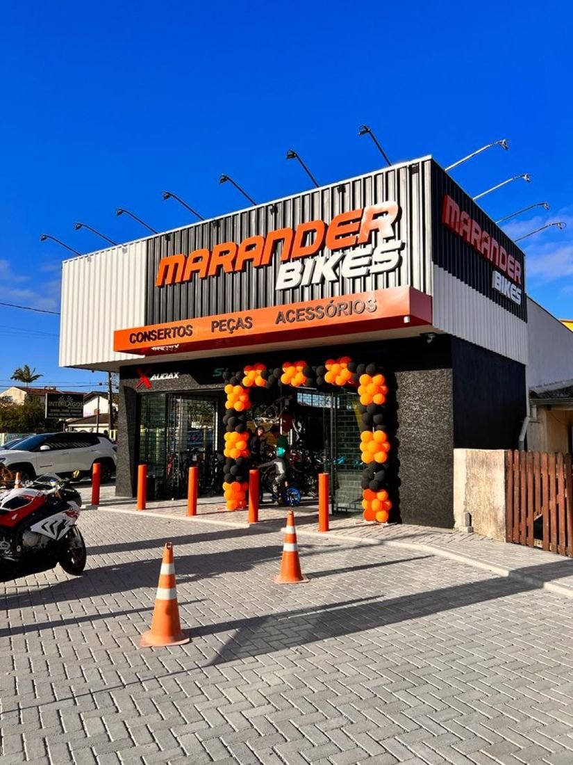 Fachada da loja Marander Bikes em Matinhos