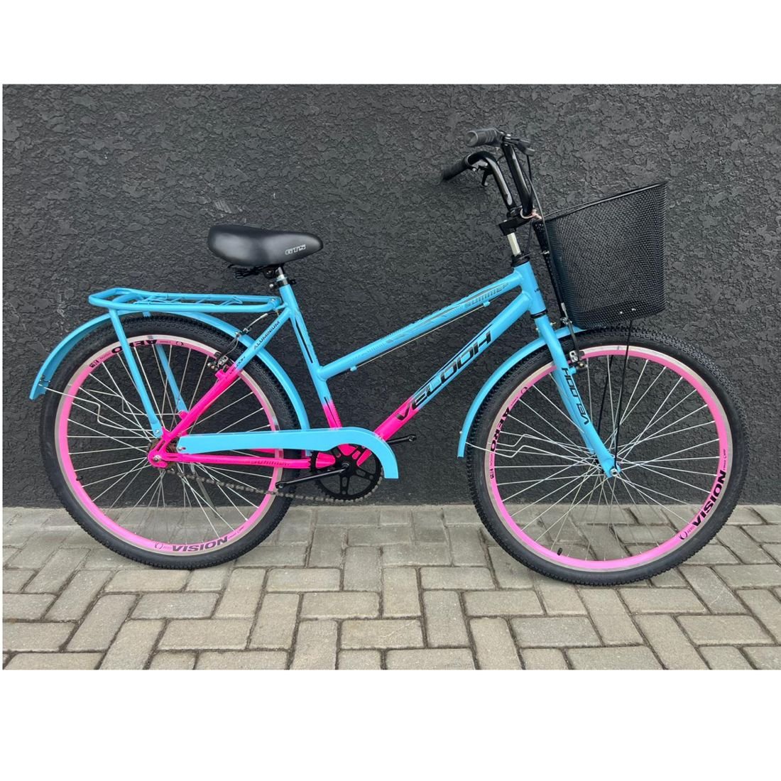 Bicicleta Velooh Summer Azul e Rosa